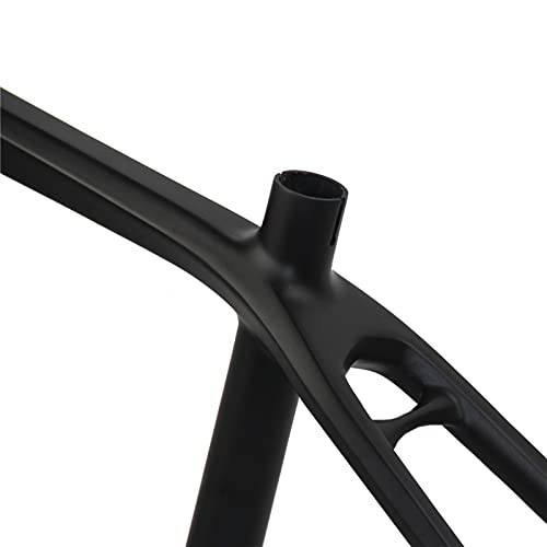 PPLAS 26er Carbon MTB Frame Ultralight T800 Carbon Bike Bike Frame Kids MTB Bicicletas Marcos de Carbono B.S.A Tamaño 17" (Color : UD Black Matte, Size : 17inch)