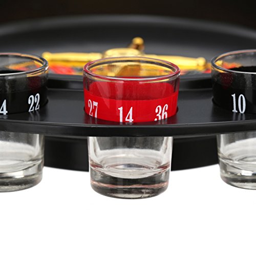 Premier Housewares Ruleta de 16 Vasos de chupito para Juego de Beber