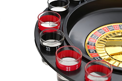 Premier Housewares Ruleta de 16 Vasos de chupito para Juego de Beber