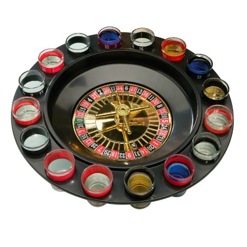 Premier Housewares Ruleta de 16 Vasos de chupito para Juego de Beber