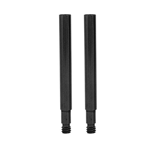 Presta de Válvula Presta para Bicicleta, 2 Unids 60mm Interior de Las Válvulas del Neumático de Extensión(Negro)