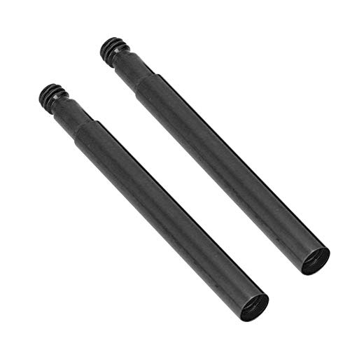 Presta de Válvula Presta para Bicicleta, 2 Unids 60mm Interior de Las Válvulas del Neumático de Extensión(Negro)