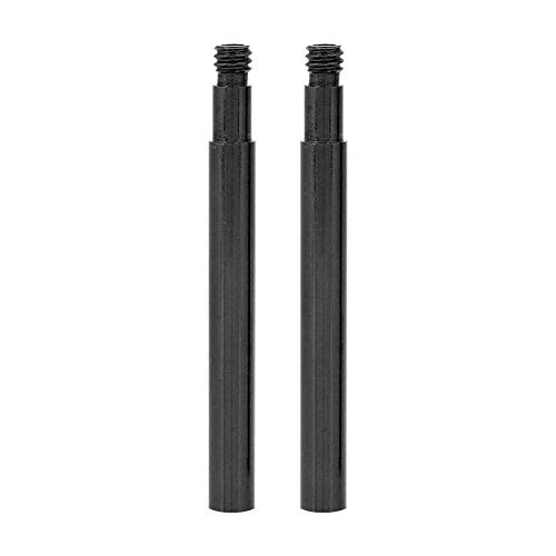 Presta de Válvula Presta para Bicicleta, 2 Unids 60mm Interior de Las Válvulas del Neumático de Extensión(Negro)