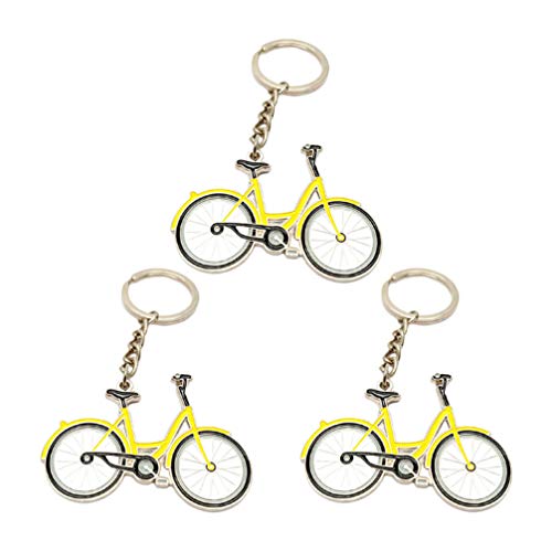 PRETYZOOM Llaveros de Bicicleta de 3 Piezas Llaveros Colgantes en Forma de Bicicleta de Metal Llaveros Colgantes Decorativos para Mochila de Bolso