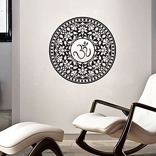 Promoción indio Mandala pared calcomanías vinilo pegatina extraíble decoración del hogar casa diseño de interiores arte murales A7 59x59cm