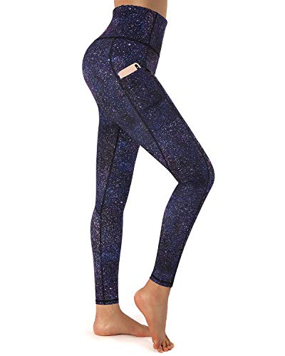 Promover Leggings Mujer Cintura Alta Mallas de Deporte Pantalones de Yoga Leggings y Medias Deportivas con Bolsillos Fitness Suaves Elásticos para Correr