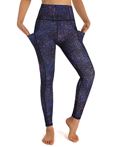 Promover Leggings Mujer Cintura Alta Mallas de Deporte Pantalones de Yoga Leggings y Medias Deportivas con Bolsillos Fitness Suaves Elásticos para Correr