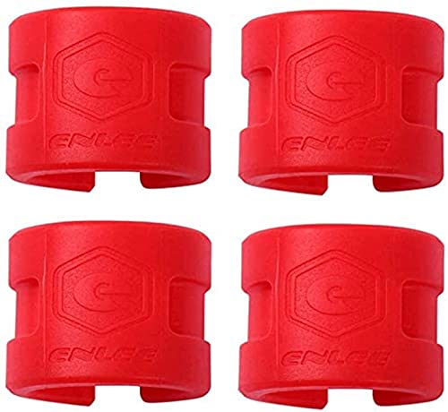 Protector de Cadena de Bicicleta, Protector de Cadena de Bicicleta, Protector de Cadena de Bicicleta, Protector de Cadena de Marco de Bicicleta MTB 4 Piezas (Red)