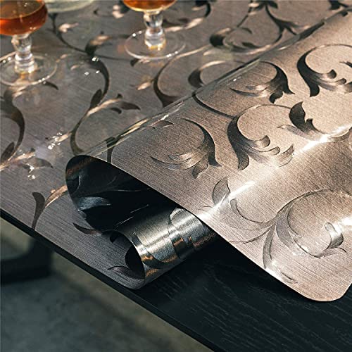 Protector De Mesa De Plástico Rectangl, Tabla A Prueba De Espillas Resistencia Al Calor Mantel para Cenar Mesa De Centro De Mesa Almohadilla De Escritorio(Size:85x135cm(33x53inch),Color:B)