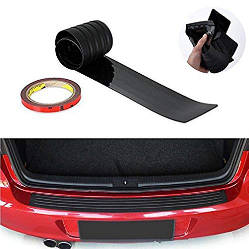 Protector del paragolpes trasero del coche, Protector del alféizar de la puerta flexible de goma universal Para ajustes en la mayoría de los autos (104cm)
