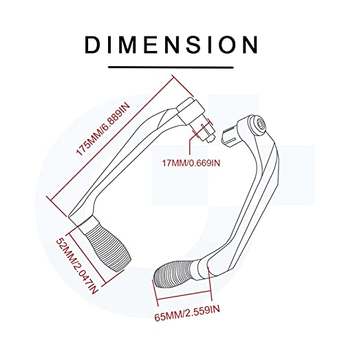 Protector Manetas Freno Moto para Yamaha XT600 XT660 XT660R XT660X XT 600 XT 660 660R 660X 2004-2013 Protector De Protección De Palancas De Embrague De Freno De Manillar De Motocicleta (Color : 1)