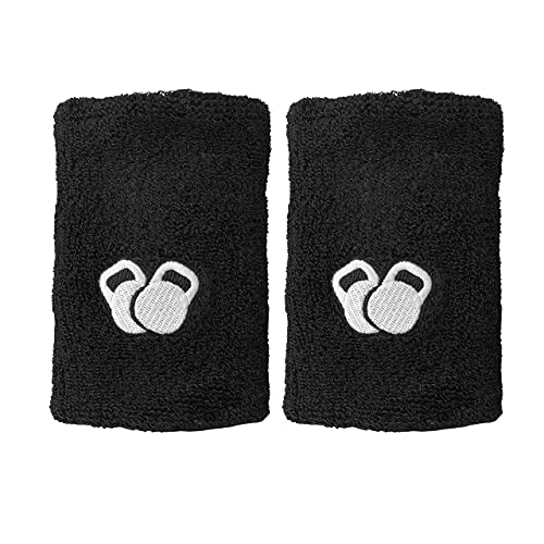 Protone Pesa Rusa Muñeca y Brazo Protector - Par con Fino Diseño con protección Inserción para Protección - Negro, One Size