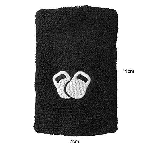 Protone Pesa Rusa Muñeca y Brazo Protector - Par con Fino Diseño con protección Inserción para Protección - Negro, One Size