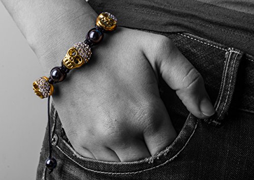 Pulsera hombres pulsera para mujer calavera SH56