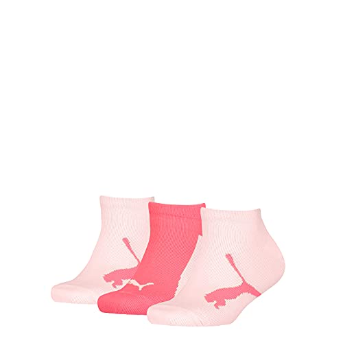 PUMA Boy's with a Twist Sneaker Sock Básico niño con un calcetín Deportivo con Giro, Pink Combo, 27 Regular Unisex Niños