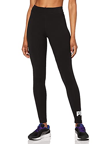 Puma Essentials Logo W Legging Deportivo de Talle Alto, Mujer, Negro, S