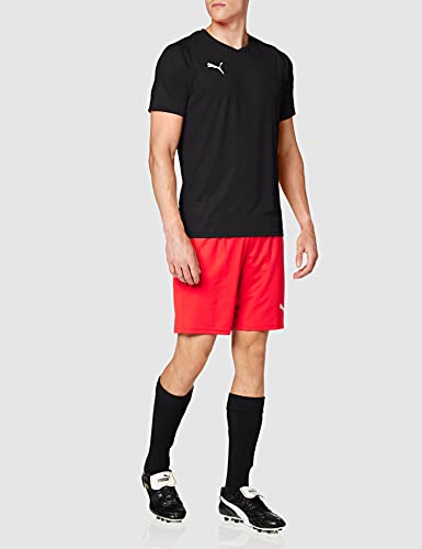 Puma Liga Core H Camiseta de Manga Corta, Hombre, Negro/Blanco Black White, M