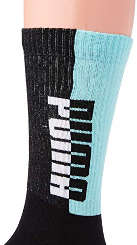 PUMA Men's Seasonal Socks (2 Pack) Calcetines, Blue/Black, 39/42 para Hombre