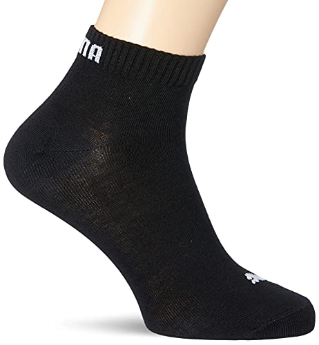 Puma Quarter 3P - Calcetines de deporte para hombre, color negro, talla 43-46 (3 pares)