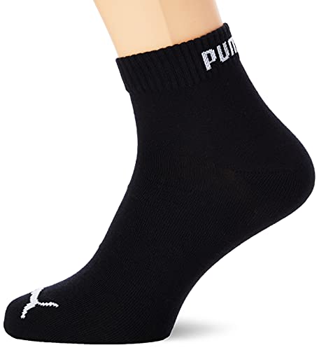 Puma Quarter 3P - Calcetines de deporte para hombre, color negro, talla 43-46 (3 pares)