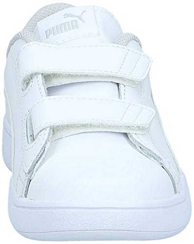 PUMA Smash v2 L V Inf, Zapatillas Unisex niños, White White, 25 EU