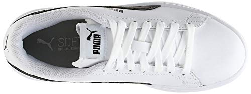 PUMA Smash v2 L, Zapatillas Bajas, para Unisex adulto, Blanco (Puma White-Puma Black), 43 EU