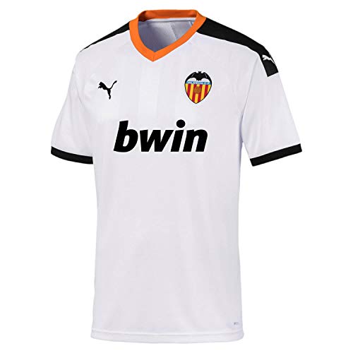 PUMA VCF Home Shirt Replica Maillot, Hombre, White Black-Vibrant Orange, L