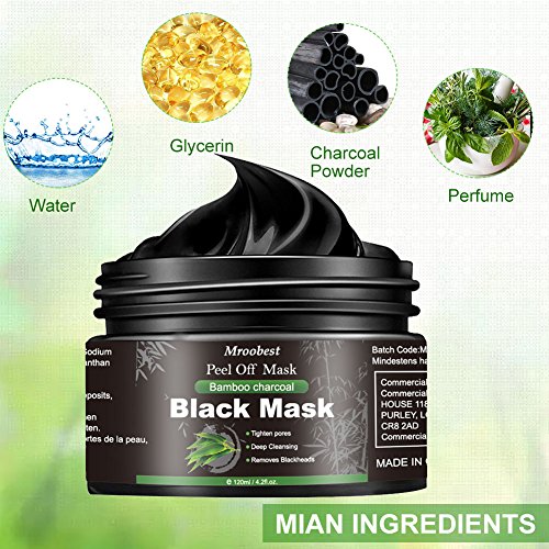 Puntos Negros Mascarilla, Blackhead Remover Mask, Mascarilla Exfoliante, Peel Off Mask, Deep Cleansing Mascarilla Exfoliante Limpiadora contra Puntos Negros y Acné - 120ML