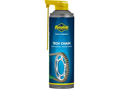 Putoline Tech Chain, Cadena Spray, con cera de cerámica, para o de cadenas de U. X Anillo; 500 ml spray