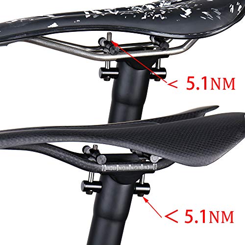 QIKU Tija de sillín Carbon para Bicicleta 、Negro 3K/UD Mate Diámetro 27.2 * 31.6 (27.2 * 350mm, UDmttt)