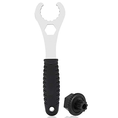 QKURT BB Llave de Pedalier, Extractor de la manivela de la Bici Removedor Compatible con Shimano Hollowtech II