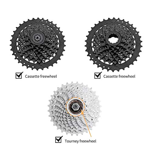 QKURT Cadena de Bicicleta Kit de Herramientas, Fit for Cassette de piñones Piñón de Rueda Libre para Bicicleta 8,9,10,11,12 velocidades