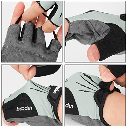 QKURT Guantes de Bicicleta de Medio Dedo , Guantes Antideslizantes sin Dedos para MTB Bicicleta Carretera Bicicleta Hombres y Mujeres