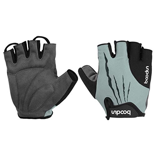 QKURT Guantes de Bicicleta de Medio Dedo , Guantes Antideslizantes sin Dedos para MTB Bicicleta Carretera Bicicleta Hombres y Mujeres