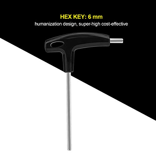 QKURT Herramienta de extracción de manivela, Extractor de manivela para Bicicleta Herramienta de manivela de Ajuste Hexagonal con Mango en T Herramienta de manivela Compatible para Shimano