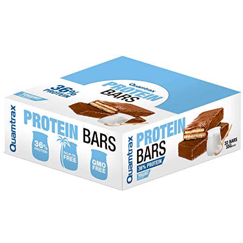 Quamtrax Caja Protein Bars sabor Yogurt - 32 unidades