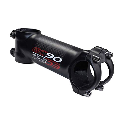 QWERDF 31.8 Bicicletas Stem Stem 17Degree Fibra De Carbono Total De Bicicletas, Mtbhandlebar Madre Riser MTB Madre Adecuado para La Carretera De Montaña De La Bici De BMX MTB Negro,100mm