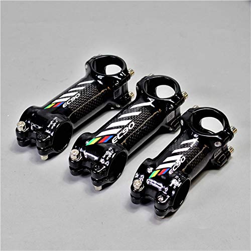 QWERDF MTB Stem 31,8 6 Grado Peso De Carbono Fibra Luz De La Bici del Manillar Corto Madre Adecuado para Bicicleta De Montaña Bicicleta De Carretera De BMX MTB,80mm