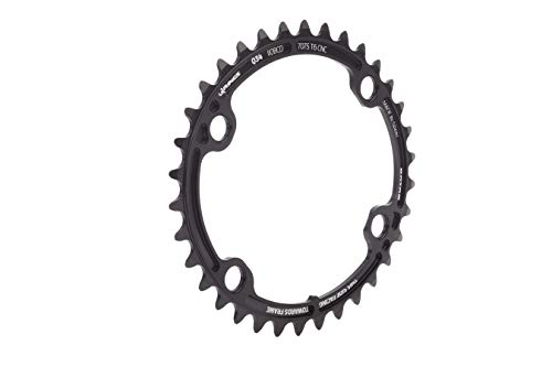 R ROTOR BIKE COMPONENTS Kettenblatt Oval BCD110x4 54 außen für ALDHU, VEGAST und Alle 4-Loch Shimano Kurbeln Rotor Sencillo Plato, Unisex Adulto, Negro, 54O