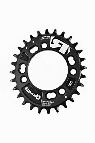 R ROTOR BIKE COMPONENTS Q Rings Oval Chainring BCD76x4 Q30T Black