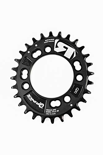 R ROTOR BIKE COMPONENTS Q Rings Oval Chainring BCD76x4 Q34T Black