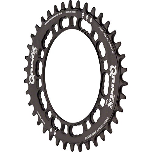 R ROTOR BIKE COMPONENTS Rotor Q-Ring CX1 Q44t 110x5 Black Plato de Bicicleta Cyclocross, Unisex Adulto, Negro, 44