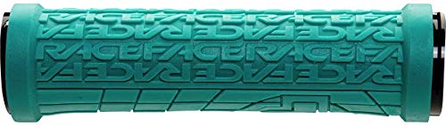 Race Face Grippler Lock-On - Puños para Bicicleta (30 mm de Largo, 2018), Color Turquesa