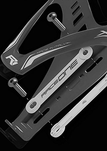 Raceone - Kit Race Duo X3 (2 PCS): Porta Bidon X3 + Bidon de Ciclismo XR1 Bici Carrera de Ruta/Bicicleta de Montaña MTB/Gravel Bike. 100% Made IN Italy