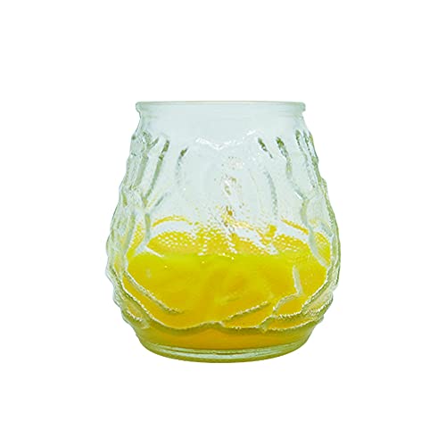 RAM ONLINE 2 velas de jardín Citronella Insense repelente de insectos para césped Pation velas de té, amarillo, 36