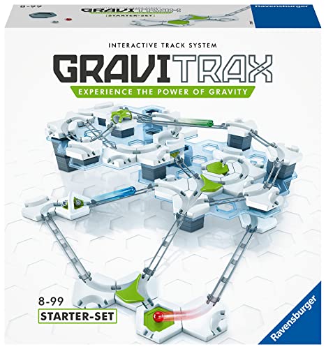 Ravensburger - Gravitrax Kit de Inicio, Juego STEM innovador y educativo, Edad recomendada 8+, Construye tu propia pista de canicas