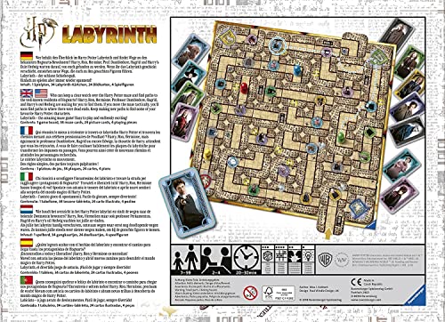 Ravensburger - Laberinto Mágico de Harry Potter, Juego de mesa, Edad recomendada 7+, 2-4 jugadores