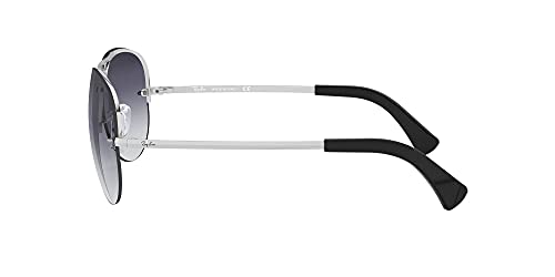 Ray-Ban RB 3449 Gafas de Sol, Silver, 59 para Hombre