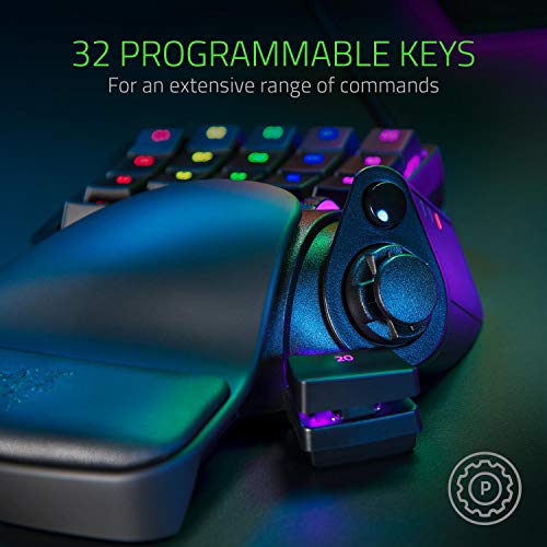 Razer Tartarus Pro - Gaming Keypad con Switch Optico Analógico, Teclado para Juegos, USB, Alámbrico, Tamaño Único, Color Negro