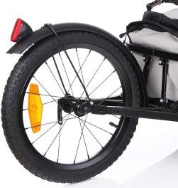 RBO Remolque de Bicicleta para Carga, Adventure, Desmontable y Plegable, Bolsa Impermeable. (Red)